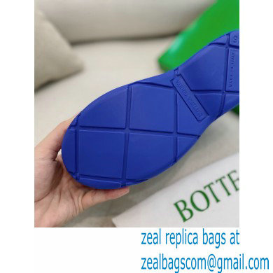 Bottega Veneta Flatform 5 cm puddle rubber ankle boots Blue - Click Image to Close