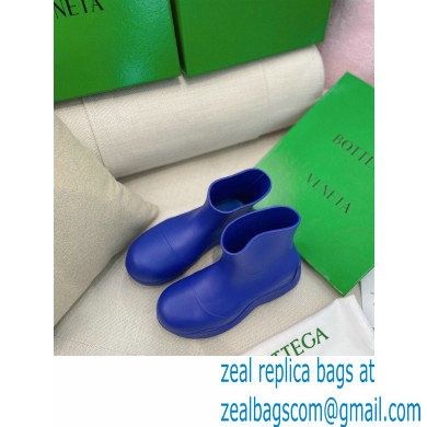 Bottega Veneta Flatform 5 cm puddle rubber ankle boots Blue