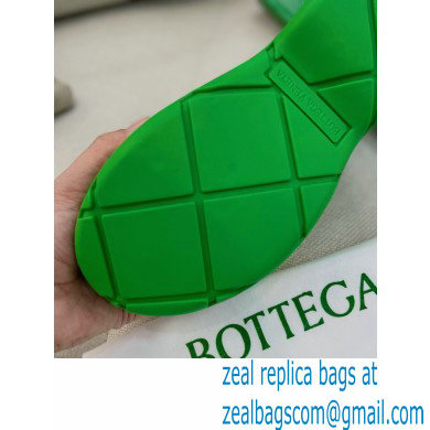 Bottega Veneta Flatform 5 cm puddle rubber ankle boots Green - Click Image to Close