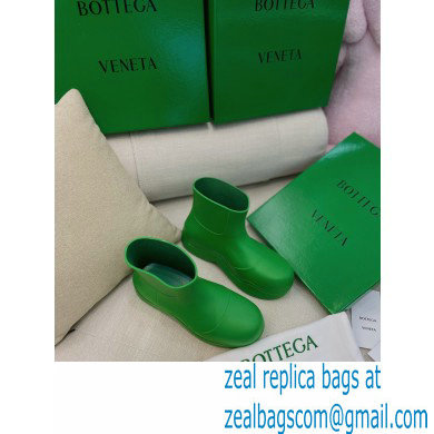 Bottega Veneta Flatform 5 cm puddle rubber ankle boots Green