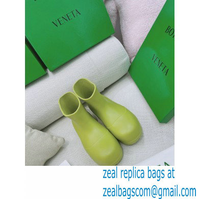Bottega Veneta Flatform 5 cm puddle rubber ankle boots Kiwi Green - Click Image to Close