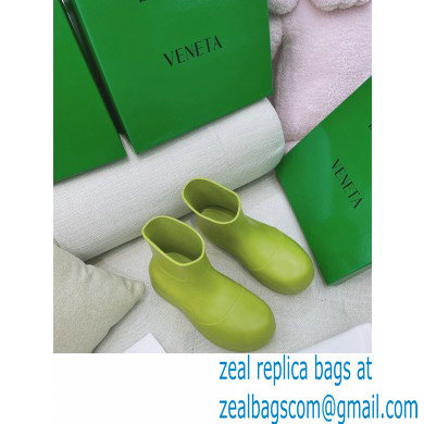 Bottega Veneta Flatform 5 cm puddle rubber ankle boots Kiwi Green - Click Image to Close