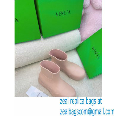 Bottega Veneta Flatform 5 cm puddle rubber ankle boots Nude Pink