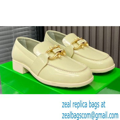 Bottega Veneta Glossy leather monsieur loafers Beige 2022