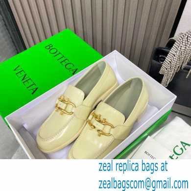 Bottega Veneta Glossy leather monsieur loafers Beige 2022