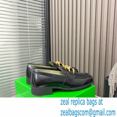 Bottega Veneta Glossy leather monsieur loafers Black 2022 - Click Image to Close