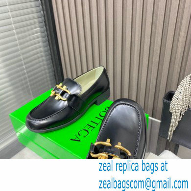 Bottega Veneta Glossy leather monsieur loafers Black 2022 - Click Image to Close