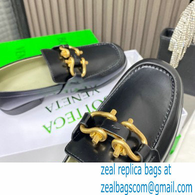 Bottega Veneta Glossy leather monsieur loafers Black 2022 - Click Image to Close