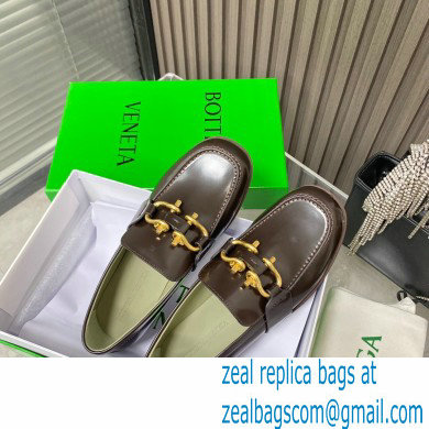 Bottega Veneta Glossy leather monsieur loafers Coffee 2022