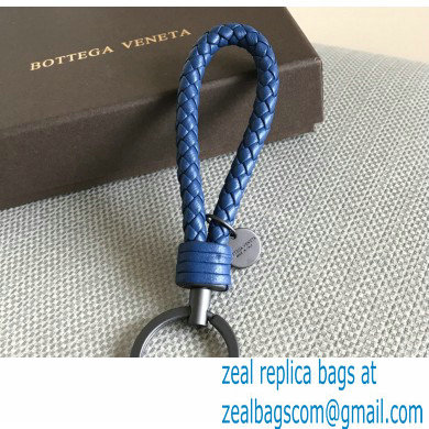 Bottega Veneta Intreccio leather key ring 03 - Click Image to Close