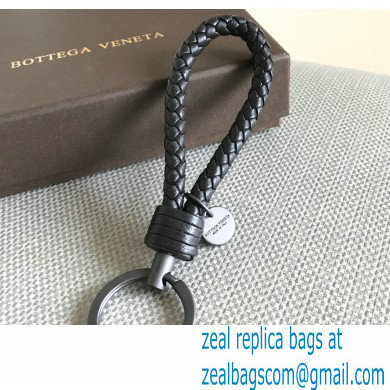 Bottega Veneta Intreccio leather key ring 06 - Click Image to Close