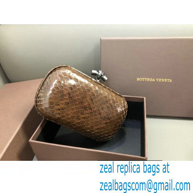 Bottega Veneta Knot minaudiere Clutch Small Bag 8651 Python 10