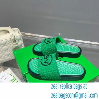 Bottega Veneta Logo Green Slides Sandals 01 2022 - Click Image to Close