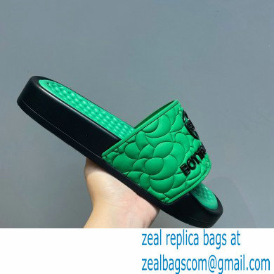Bottega Veneta Logo Green Slides Sandals 02 2022