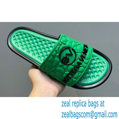 Bottega Veneta Logo Green Slides Sandals 02 2022