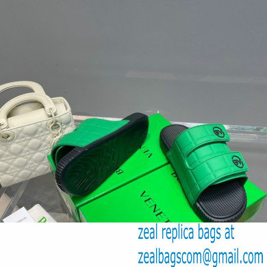Bottega Veneta Logo Green Slides Sandals 04 2022