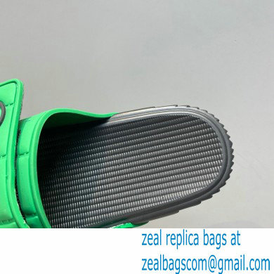 Bottega Veneta Logo Green Slides Sandals 04 2022