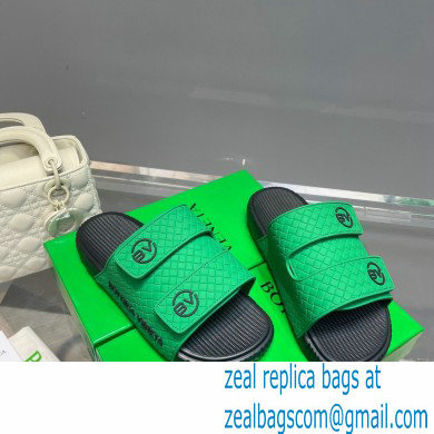 Bottega Veneta Logo Green Slides Sandals 05 2022 - Click Image to Close