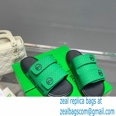 Bottega Veneta Logo Green Slides Sandals 05 2022