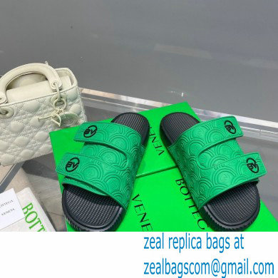 Bottega Veneta Logo Green Slides Sandals 06 2022