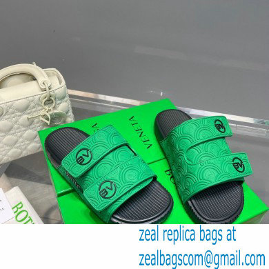 Bottega Veneta Logo Green Slides Sandals 06 2022 - Click Image to Close
