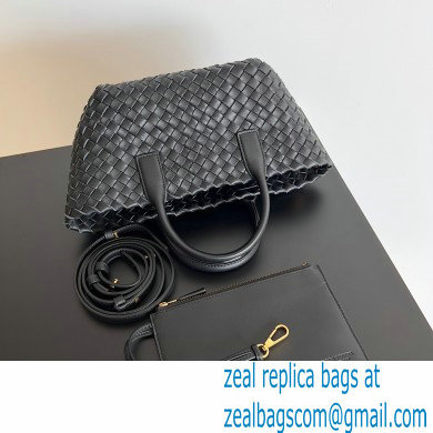 Bottega Veneta Mini cabat intreccio leather tote bag with detachable strap 01