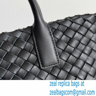 Bottega Veneta Mini cabat intreccio leather tote bag with detachable strap 01