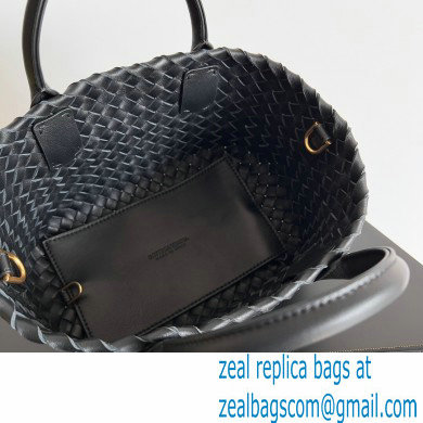 Bottega Veneta Mini cabat intreccio leather tote bag with detachable strap 01