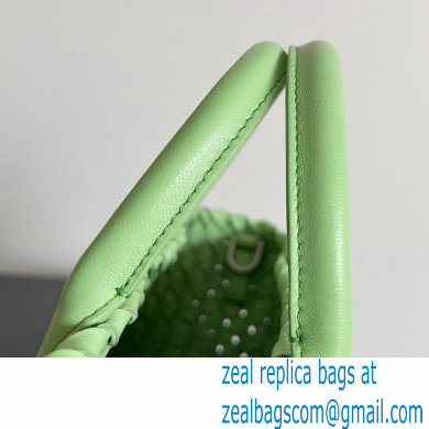 Bottega Veneta Mini cabat intreccio leather tote bag with detachable strap 02