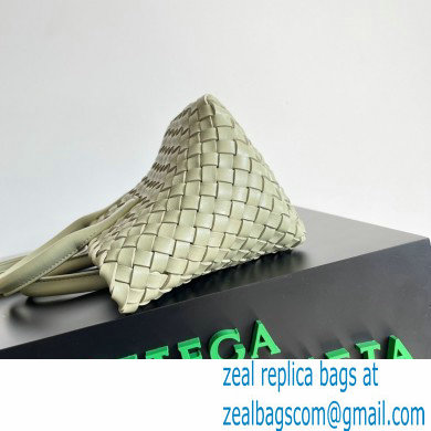 Bottega Veneta Mini cabat intreccio leather tote bag with detachable strap 03