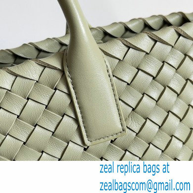 Bottega Veneta Mini cabat intreccio leather tote bag with detachable strap 03