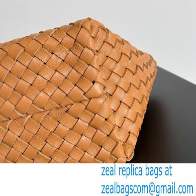Bottega Veneta Mini cabat intreccio leather tote bag with detachable strap 04