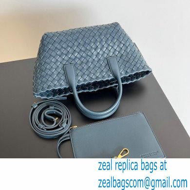 Bottega Veneta Mini cabat intreccio leather tote bag with detachable strap 06