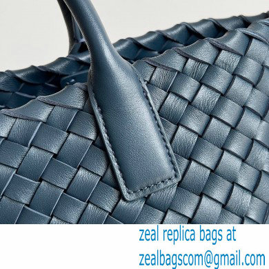 Bottega Veneta Mini cabat intreccio leather tote bag with detachable strap 06