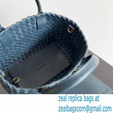 Bottega Veneta Mini cabat intreccio leather tote bag with detachable strap 06