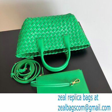 Bottega Veneta Mini cabat intreccio leather tote bag with detachable strap 07