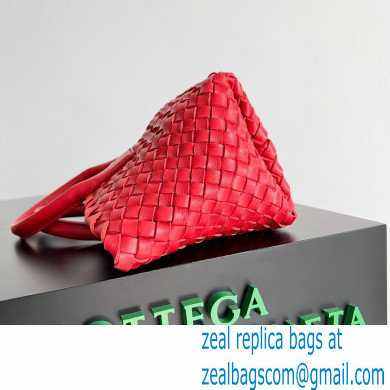 Bottega Veneta Mini cabat intreccio leather tote bag with detachable strap 09