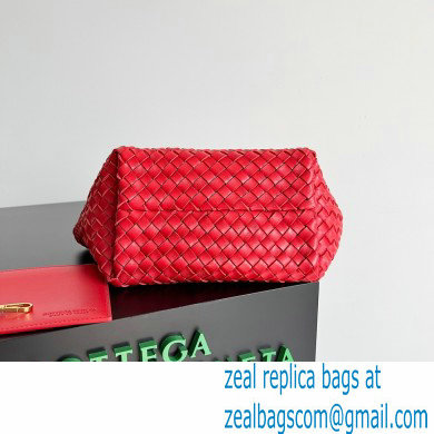 Bottega Veneta Mini cabat intreccio leather tote bag with detachable strap 09