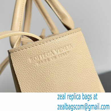Bottega Veneta Mini intreccio leather arco tote bag with detachable strap Apricot