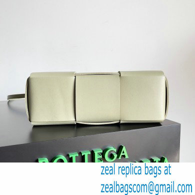Bottega Veneta Mini intreccio leather arco tote bag with detachable strap Light Green