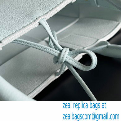 Bottega Veneta Mini intreccio leather arco tote bag with detachable strap Pale Blue - Click Image to Close