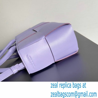 Bottega Veneta Mini intreccio leather arco tote bag with detachable strap Purple - Click Image to Close