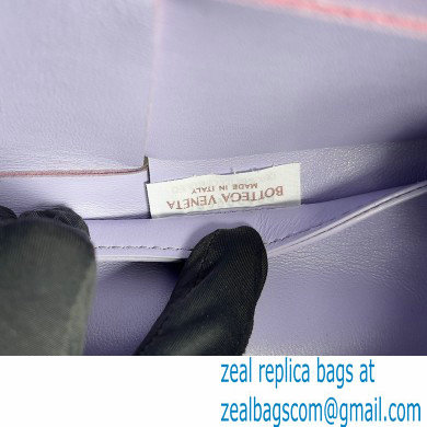 Bottega Veneta Mini intreccio leather arco tote bag with detachable strap Purple