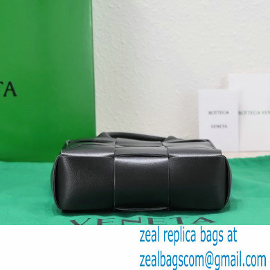 Bottega Veneta Mini intreccio leather cassette tote bag with detachable strap Black