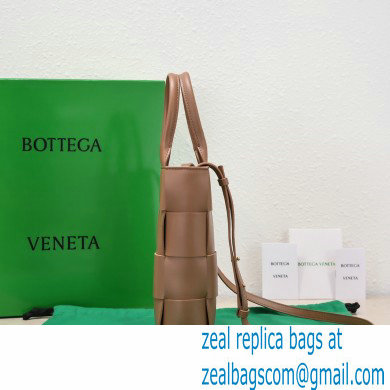 Bottega Veneta Mini intreccio leather cassette tote bag with detachable strap Brown