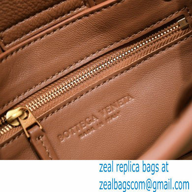 Bottega Veneta Mini intreccio leather cassette tote bag with detachable strap Brown