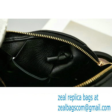 Bottega Veneta Mini intreccio leather cross-body cassette camera bag Black - Click Image to Close