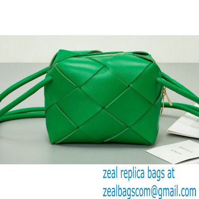 Bottega Veneta Mini intreccio leather cross-body cassette camera bag Green