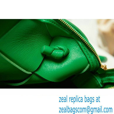 Bottega Veneta Mini intreccio leather cross-body cassette camera bag Green - Click Image to Close