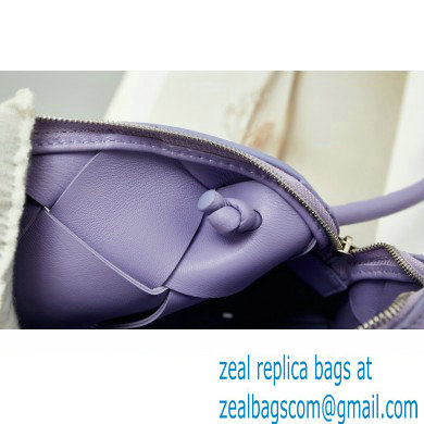 Bottega Veneta Mini intreccio leather cross-body cassette camera bag Purple - Click Image to Close